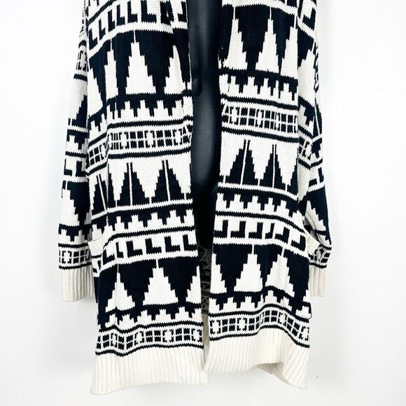 Lauren Ralph Lauren Geo-Motif 100% Cotton Shawl Collar Women’s Cardigan XXL Boho - Picture 10 of 16